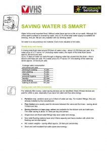 Saving water is smart
