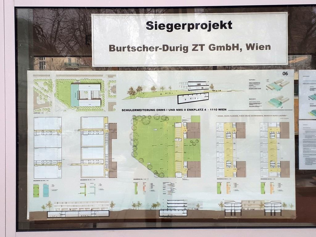 Siegerprojekt - Plan NMS Enkplatz, Burtscher Durig
