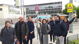 Grätzelwalk mit Stuttgarter StudentInnen