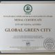 Global Green City Urkunde