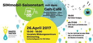 Simobil Start 2017 Event Flyer DIN Lang Querformat Seite 1 Geh-café
