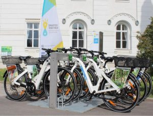 E-Bikes am Zentralfriedhof