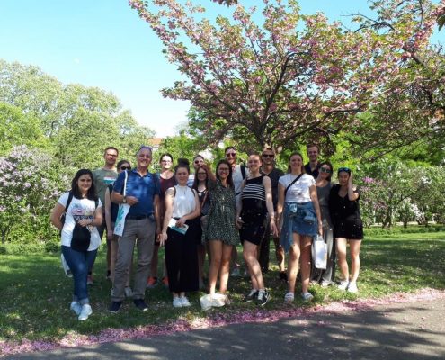 Münchner TourismusstudentInnen, Foto bojan Schnabl, 20180425_165308 Münchner TourismusstudentInnen, Gruppenfoto