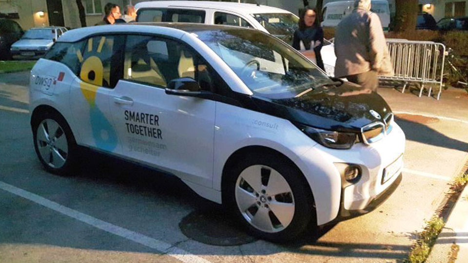 E-Car in der Hauffgasse