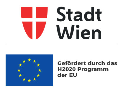 Logos der Geschäftsgruppe Wohnbau und der EU